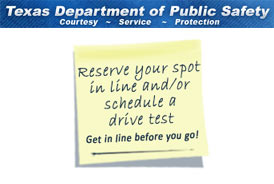 texas driving test schedule online